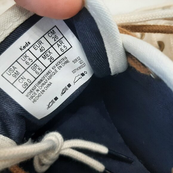 Keds Women's Kickstart Pennant Baseball Stitch Double Shoeslace Sneaker US 9M - Picture 6 of 7